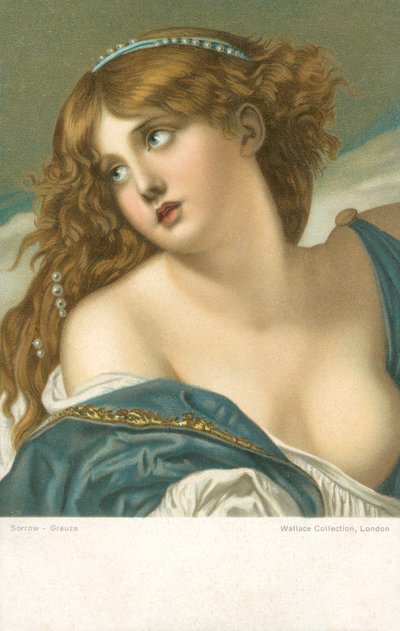 悲しみ 作： Jean Baptiste after Greuze